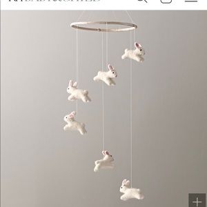 Restoration hardware WOOL FELT BUNNY MOBILE